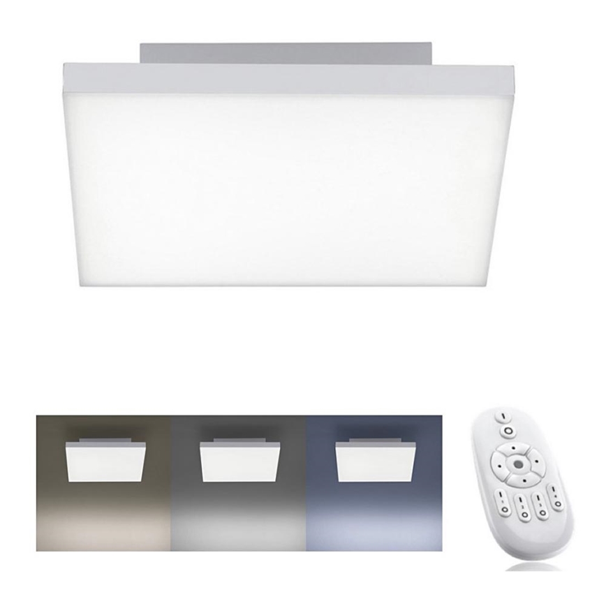 Leuchten Direkt 15550-16 - Светодиодный потолочный светильник с регулированием яркости CANVAS LED/17W/230V + дистанционное управление