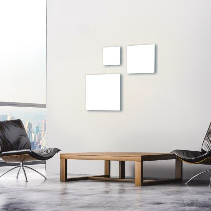 Leuchten Direkt 15550-16 - Светодиодный потолочный светильник с регулированием яркости CANVAS LED/17W/230V + дистанционное управление
