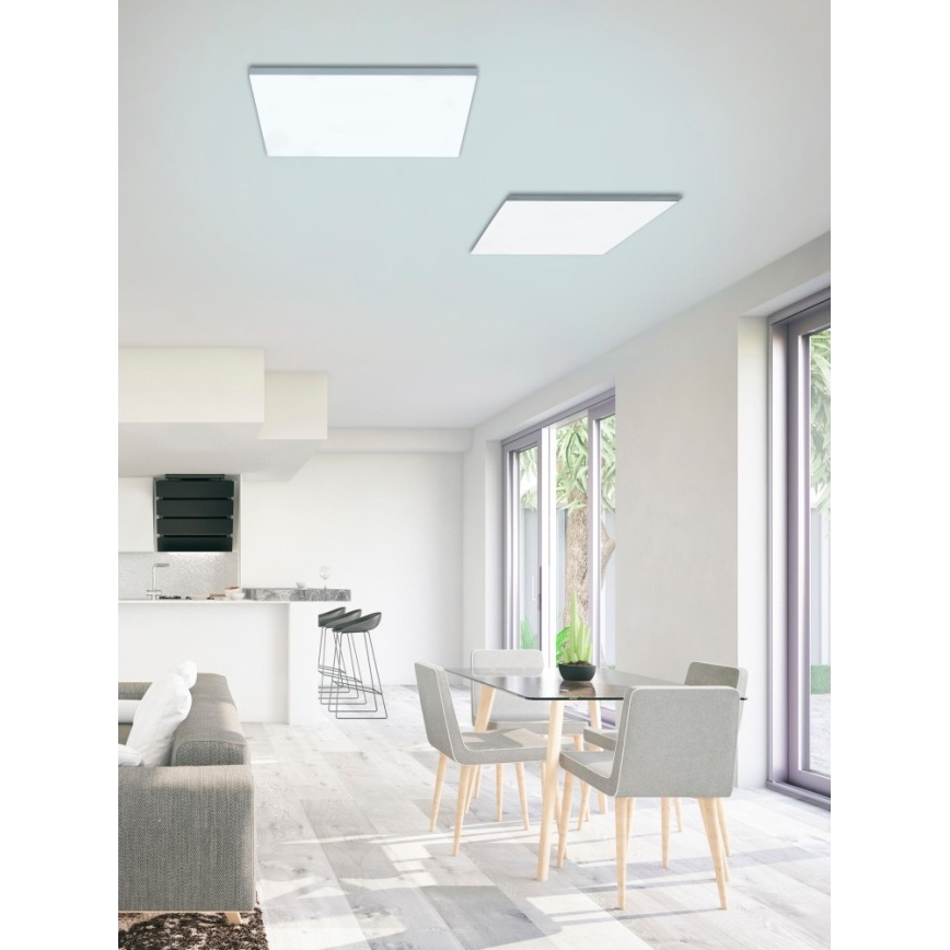 Leuchten Direkt 15552-16 - Стельовий LED світильник з регулюванням яскравості CANVAS LED/40W/230V + дистанційне керування