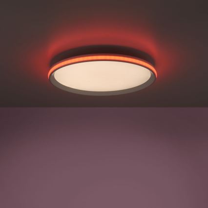 Leuchten Direkt 15555-16 - Стельовий LED RGBW світильник з регулюванням яскравості GALACTICA LED/28W/230V 2700-5000K + дистанційне керування