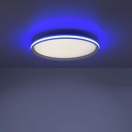 Leuchten Direkt 15555-16 - Стельовий LED RGBW світильник з регулюванням яскравості GALACTICA LED/28W/230V 2700-5000K + дистанційне керування