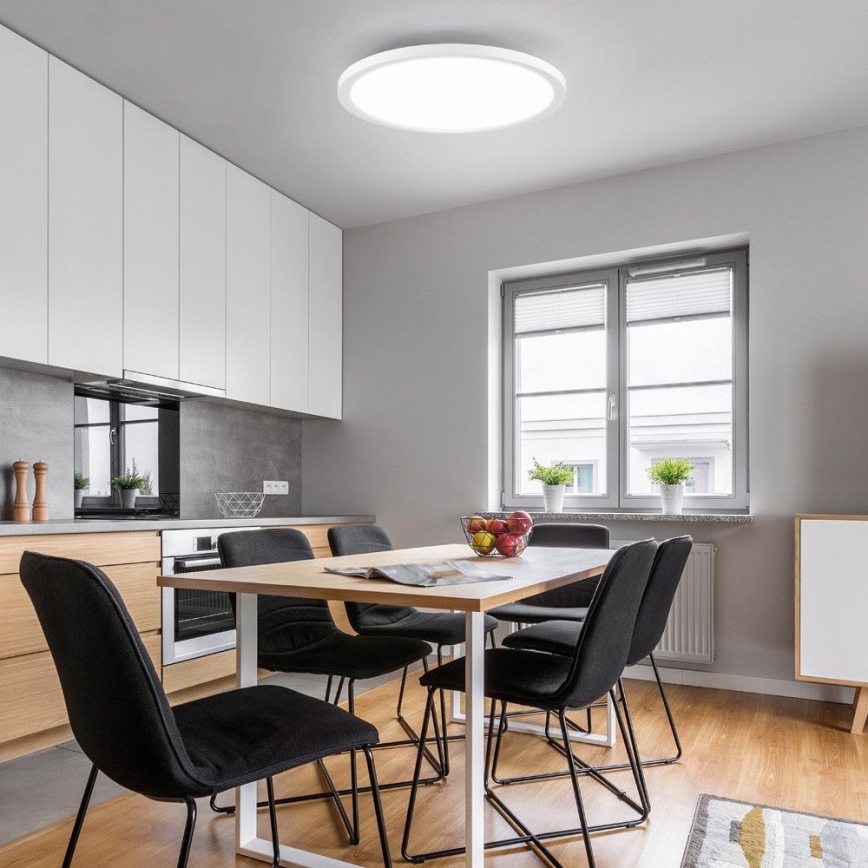 Leuchten Direkt 15571-16 - Стельовий LED світильник з регулюванням яскравості FLAT LED/23,5W/230V 2700-5000K + дистанційне керування