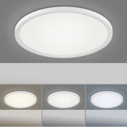 Leuchten Direkt 15571-16 - Светодиодный диммируемый потолочный светильник FLAT LED/23,5W/230V 2700-5000K + пульт ДУ