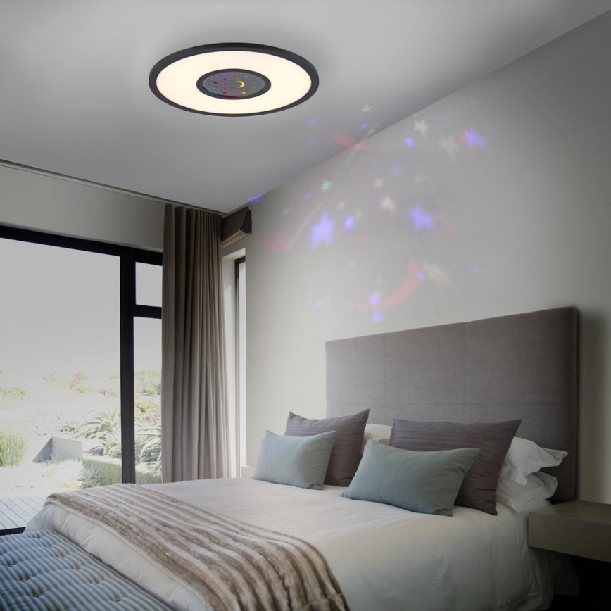 Leuchten Direkt 15572-18 - Стельовий LED RGBW світильник з регулюванням яскравості ASTRO LED/17,5W/230V 2700-5000K + дистанційне керування