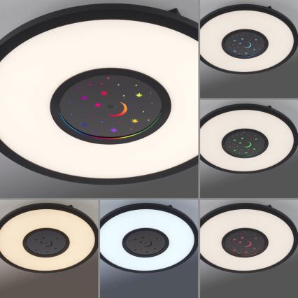 Leuchten Direkt 15572-18 - Стельовий LED RGBW світильник з регулюванням яскравості ASTRO LED/17,5W/230V 2700-5000K + дистанційне керування