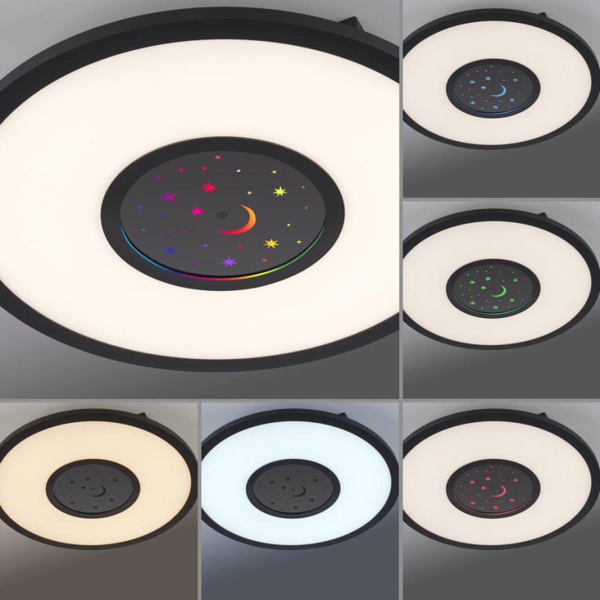 Leuchten Direkt 15572-18 - Стельовий LED RGBW світильник з регулюванням яскравості ASTRO LED/17,5W/230V 2700-5000K + дистанційне керування