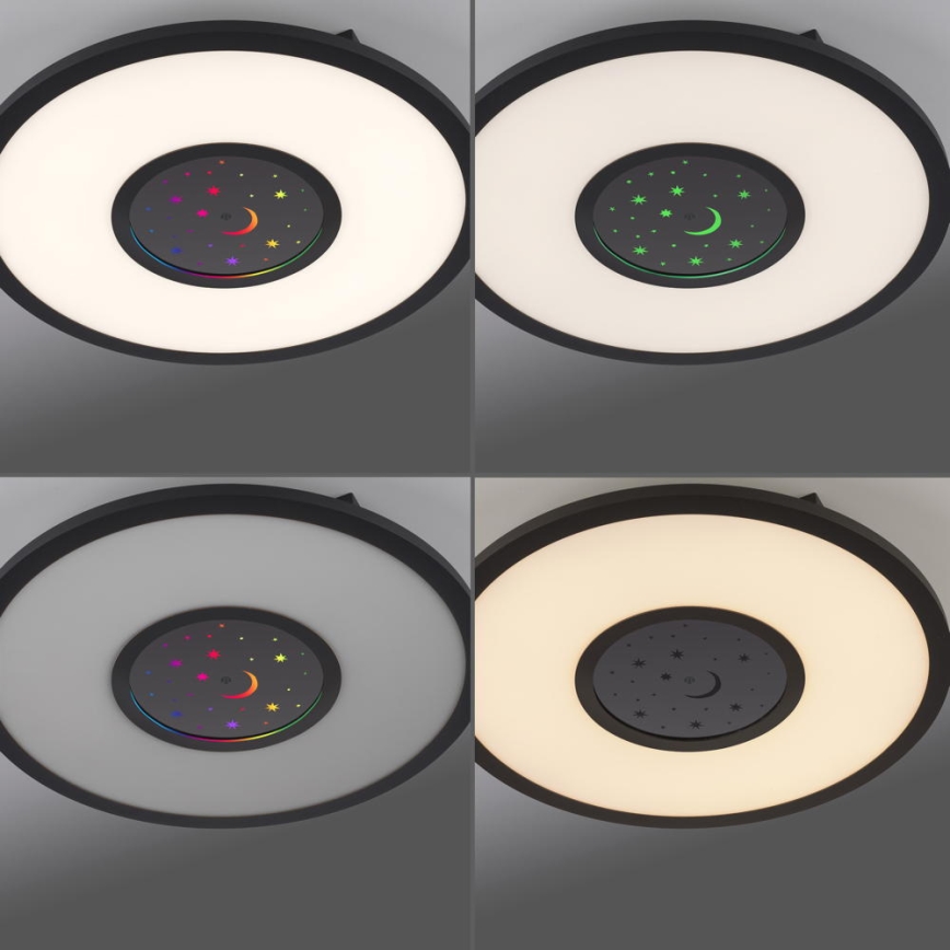 Leuchten Direkt 15572-18 - Стельовий LED RGBW світильник з регулюванням яскравості ASTRO LED/17,5W/230V 2700-5000K + дистанційне керування