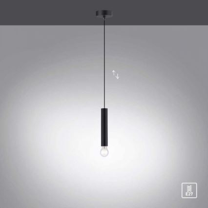 Leuchten Direkt 15617-18 - Подвесная люстра BRUNA 1xE27/60W/230V черная