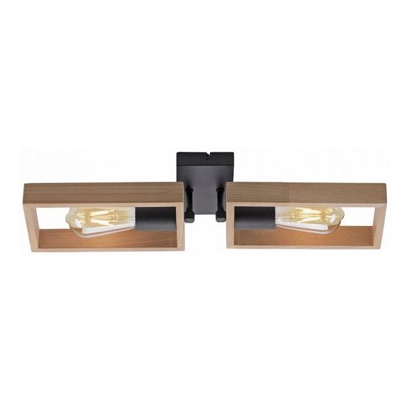 Leuchten Direkt 15657-18 - Припотолочная люстра FRANKY 2xE27/60W/230V акация