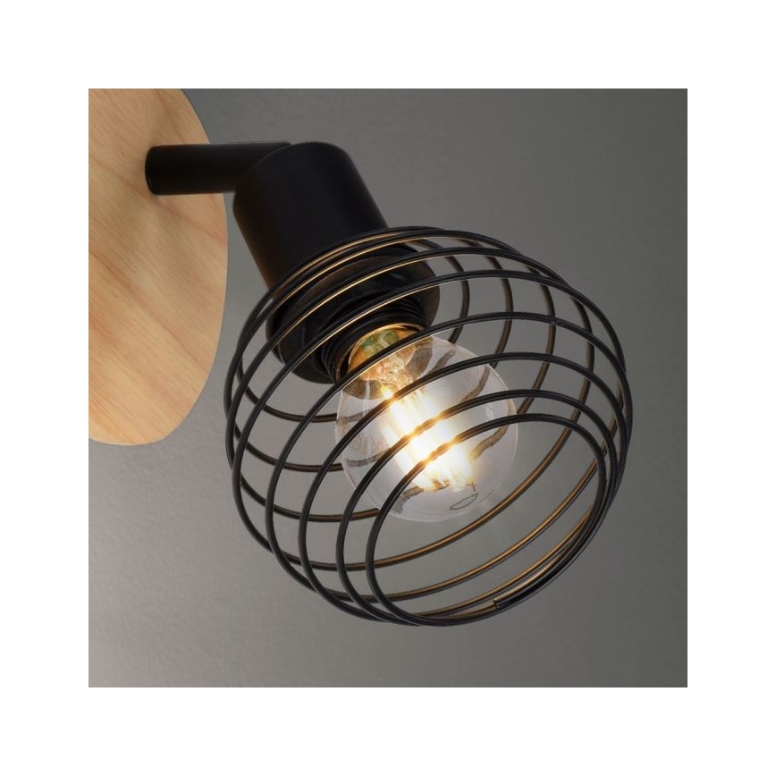 Leuchten Direkt 15921-79 - Настенный точечный светильник EUGEN 1xE14/40W/230V дуб