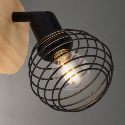 Leuchten Direkt 15921-79 - Настінний точковий світильник EUGEN 1xE14/40W/230V дуб