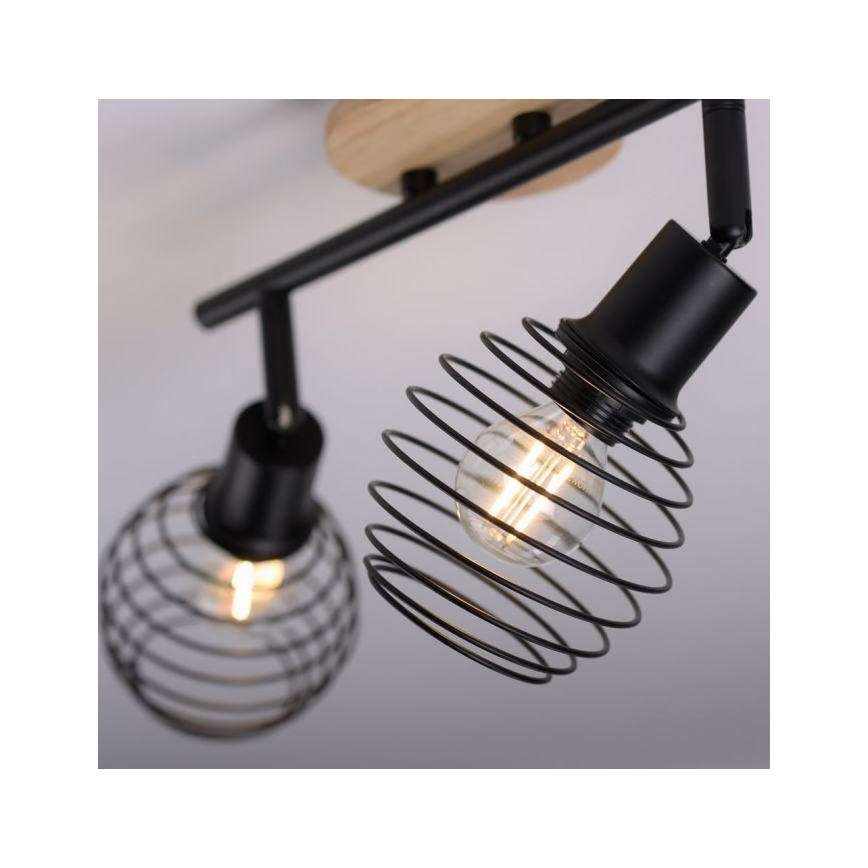 Leuchten Direkt 15922-79 - Точечный светильник EUGEN 2xE14/40W/230V дуб