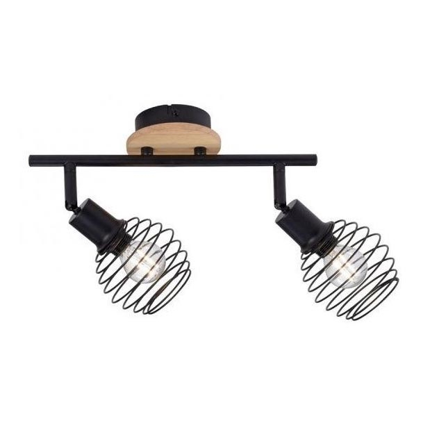 Leuchten Direkt 15922-79 - Точковий світильник EUGEN 2xE14/40W/230V дуб