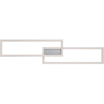 Leuchten Direkt 16430-55 - LED RGBW диммируемый потолочный светильник MAXI 2xLED/18Вт/230В 2700–5000 К матовый хром + пульт дистанционного управления