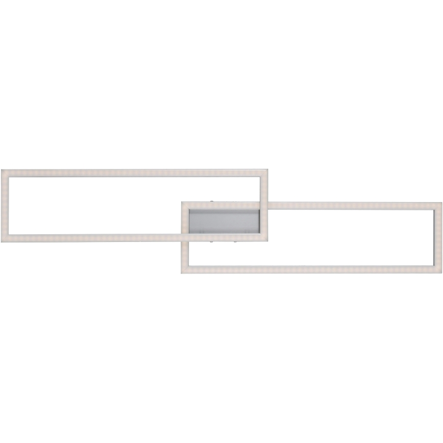 Leuchten Direkt 16430-55 - LED RGBW диммируемый потолочный светильник MAXI 2xLED/18Вт/230В 2700–5000 К матовый хром + пульт дистанционного управления