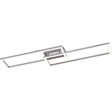 Leuchten Direkt 16430-55 - LED RGBW диммируемый потолочный светильник MAXI 2xLED/18Вт/230В 2700–5000 К матовый хром + пульт дистанционного управления