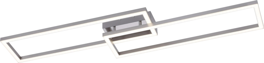 Leuchten Direkt 16430-55 - LED RGBW диммируемый потолочный светильник MAXI 2xLED/18Вт/230В 2700–5000 К матовый хром + пульт дистанционного управления