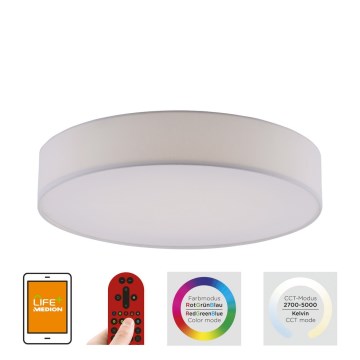 Leuchten Direkt 18428-16 - Светодиодный потолочный RGB-светильник с регулированием яркости LOLA LED/32W/230V Tuya + дистанционное управление
