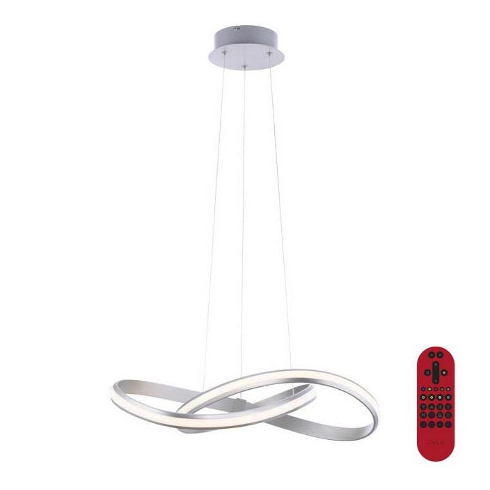 Leuchten Direkt 18432-55 - Светодиодная подвесная RGB-люстра с регулированием яркости MELINDA LED/28W/230V + дистанционное управление