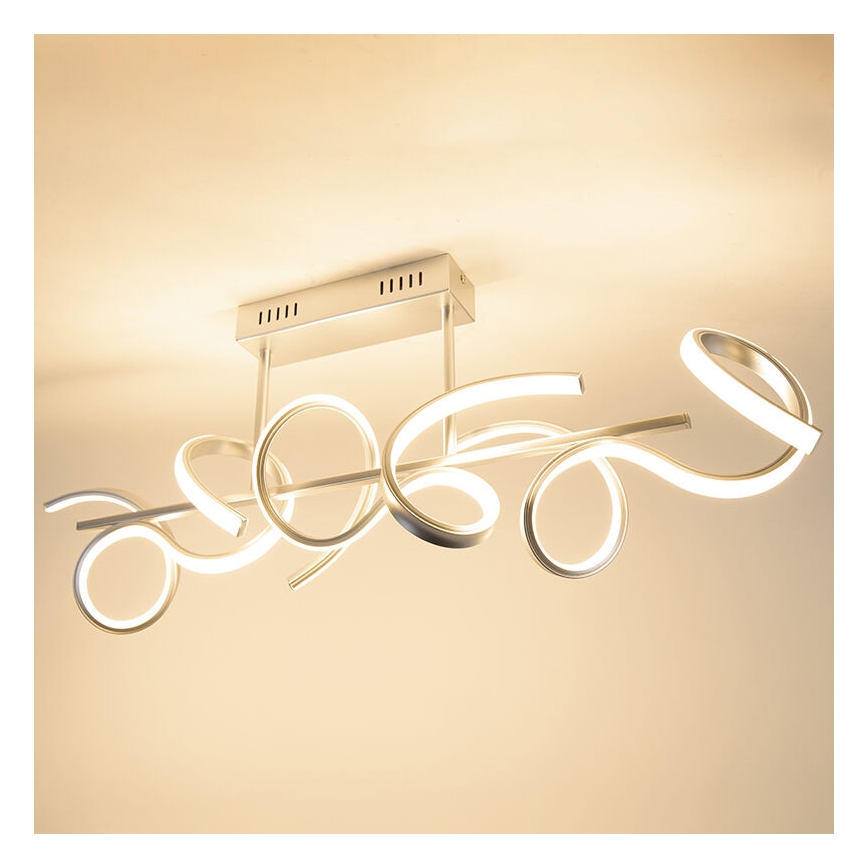 Leuchten Direkt 19032-21 - Пристельова LED люстра з регулюванням яскравості CURLS LED/25,8W/230V