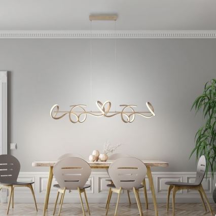 Leuchten Direkt 19033-60 - Підвісна LED люстра з регулюванням яскравості CURLS LED/40,8W/230V