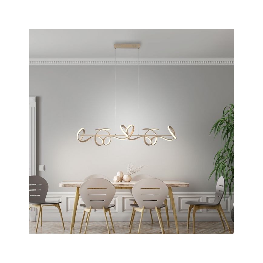 Leuchten Direkt 19033-60 - Підвісна LED люстра з регулюванням яскравості CURLS LED/40,8W/230V
