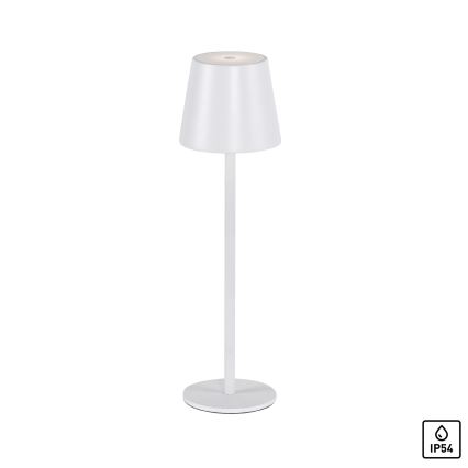 Leuchten Direkt 19250-16 - LED Вулична акумуляторна настiльна лампа з регулюванням яскравостi EURIA LED/3W/5V 2600 mAh IP54 білий