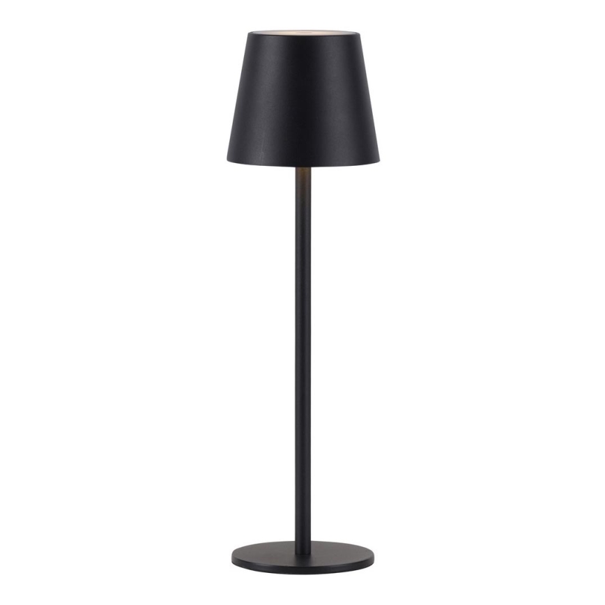 Leuchten Direkt 19250-18 - LED Вулична акумуляторна настiльна лампа з регулюванням яскравостi EURIA LED/3W/5V 2600 mAh IP54 чорний