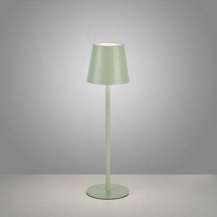 Leuchten Direkt 19250-43 - LED Вулична акумуляторна настiльна лампа з регулюванням яскравостi EURIA LED/3W/5V IP54 зелений