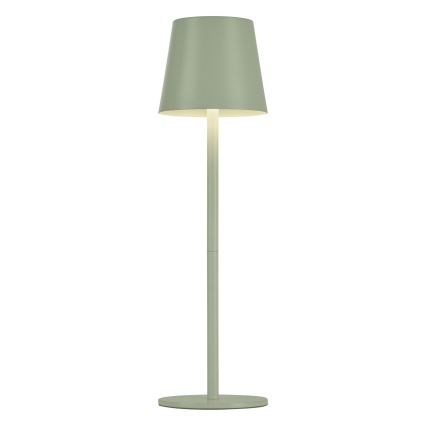 Leuchten Direkt 19250-43 - LED Вулична акумуляторна настiльна лампа з регулюванням яскравостi EURIA LED/3W/5V IP54 зелений