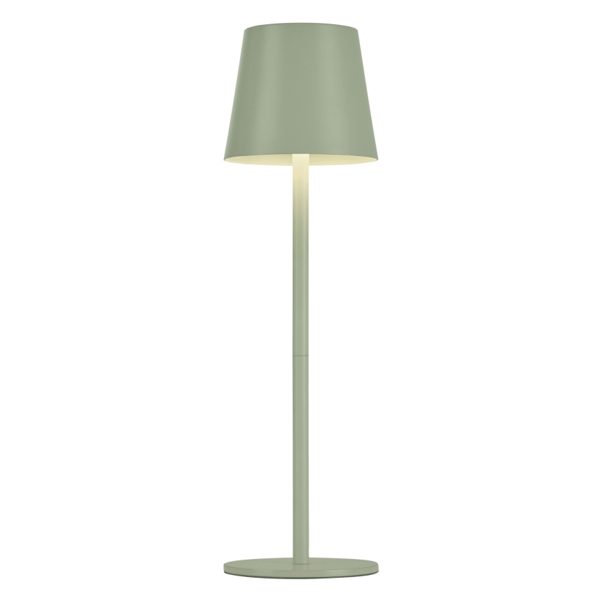 Leuchten Direkt 19250-43 - LED Вулична акумуляторна настiльна лампа з регулюванням яскравостi EURIA LED/3W/5V IP54 зелений