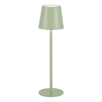 Leuchten Direkt 19250-43 - LED Вулична акумуляторна настiльна лампа з регулюванням яскравостi EURIA LED/3W/5V IP54 зелений