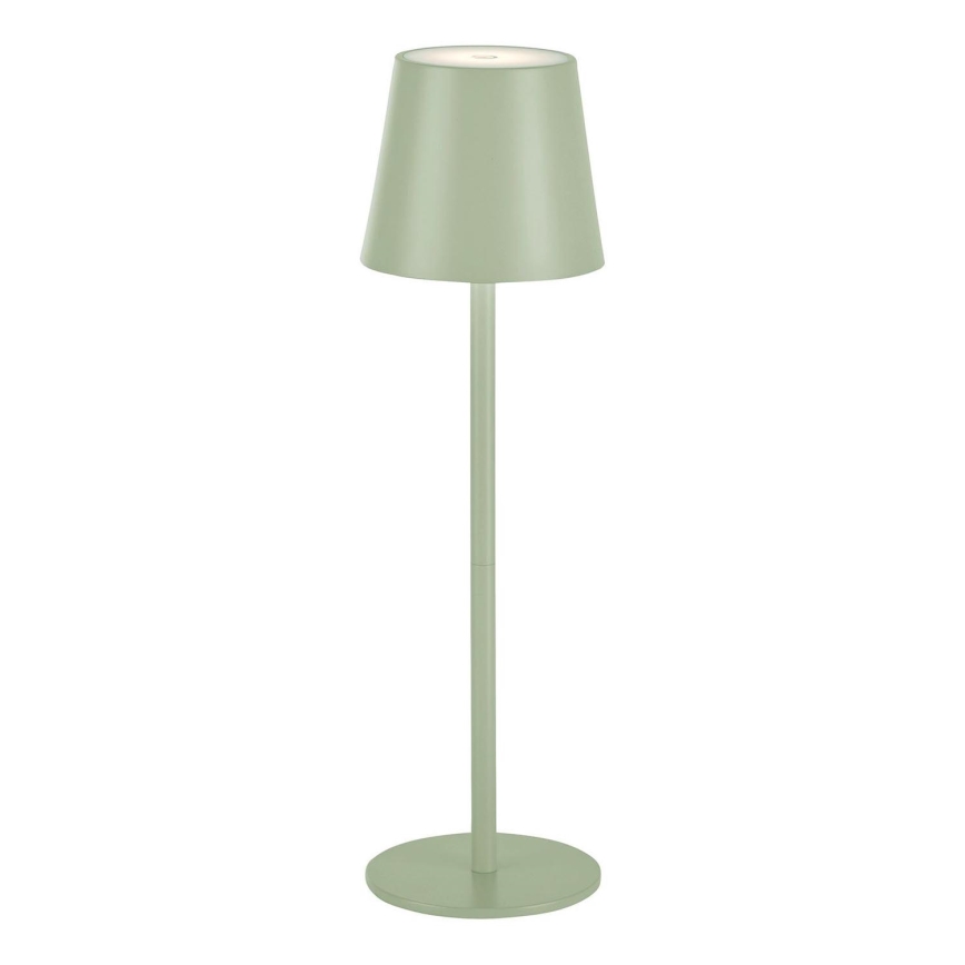 Leuchten Direkt 19250-43 - LED Вулична акумуляторна настiльна лампа з регулюванням яскравостi EURIA LED/3W/5V IP54 зелений