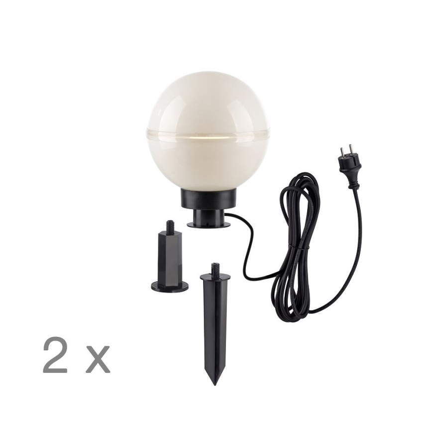 Leuchten Direkt 19322-16-2 - НАБОР 2x Уличная лампа 1xE27/40W/230V диаметр 20 см IP44
