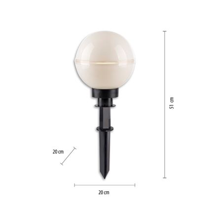Leuchten Direkt 19322-16-2 - НАБОР 2x Уличная лампа 1xE27/40W/230V диаметр 20 см IP44