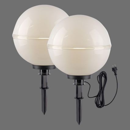 Leuchten Direkt 19324-16-2 - НАБОР 2x Уличная лампа 1xE27/40W/230V диаметр 40 см IP44