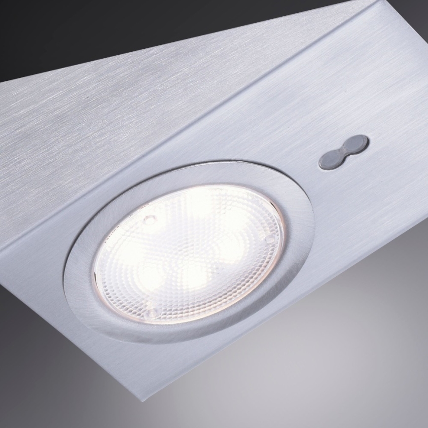 Leuchten Direkt 84111-55-3 - НАБІР 3x LED Освітлення меблів з датчиком THEO LED/3,6W/230V