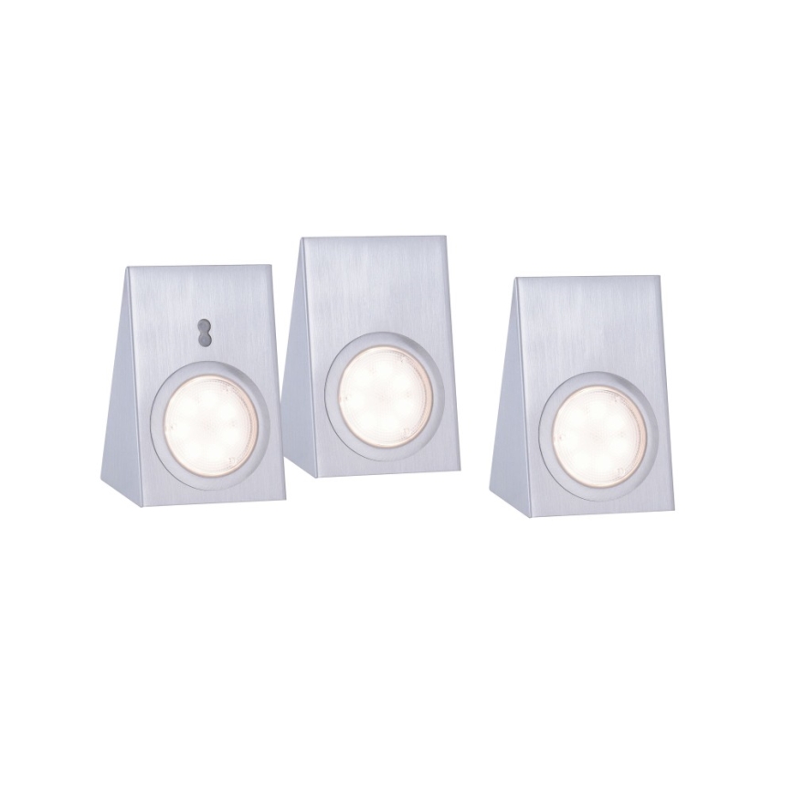 Leuchten Direkt 84111-55-3 - НАБІР 3x LED Освітлення меблів з датчиком THEO LED/3,6W/230V