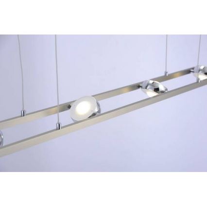Leuchten Direkt 12470-55 - LED RGB Підвісна люстра з регулюванням яскравості OPTI 8xLED/3W/230V +ДК