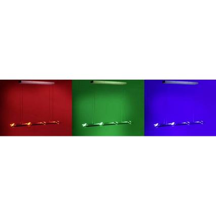 Leuchten Direkt 12470-55 - LED RGB Підвісна люстра з регулюванням яскравості OPTI 8xLED/3W/230V +ДК