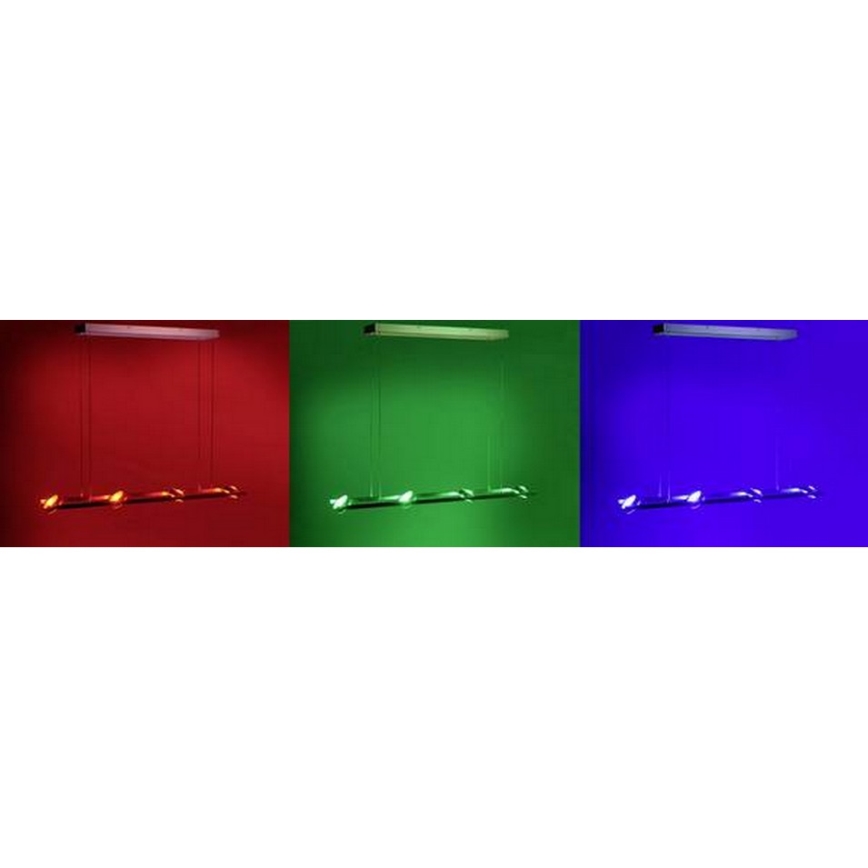 Leuchten Direkt 12470-55 - LED RGB Підвісна люстра з регулюванням яскравості OPTI 8xLED/3W/230V +ДК