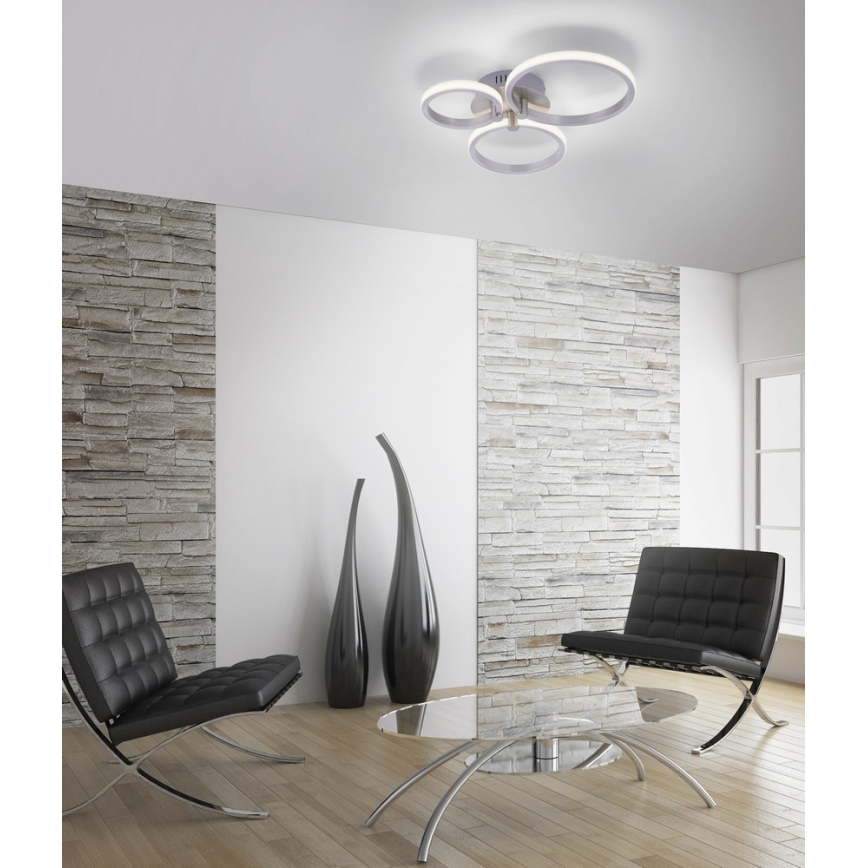 Leuchten Direkt - Светодиодная припотолочная люстра JOHANNA 1xLED/4,5W/230V+1xLED/6W+1xLED/7,5