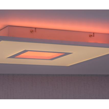 Leuchten Direkt 11645-16 - Светодиодный потолочный RGB-светильник с регулированием яркости RECESS LED/22,5W/230V + LED/5W + дистанционное управление