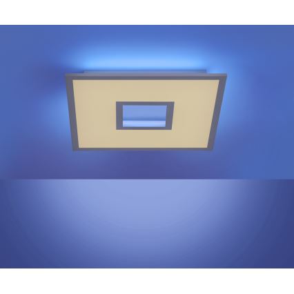 Leuchten Direkt 11645-16 - Светодиодный потолочный RGB-светильник с регулированием яркости RECESS LED/22,5W/230V + LED/5W + дистанционное управление