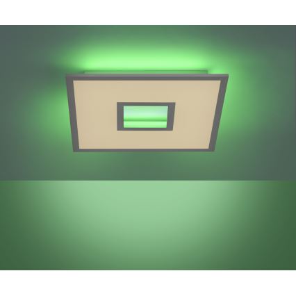Leuchten Direkt 11645-16 - Светодиодный потолочный RGB-светильник с регулированием яркости RECESS LED/22,5W/230V + LED/5W + дистанционное управление