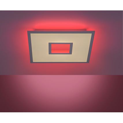 Leuchten Direkt 11645-16 - Светодиодный потолочный RGB-светильник с регулированием яркости RECESS LED/22,5W/230V + LED/5W + дистанционное управление