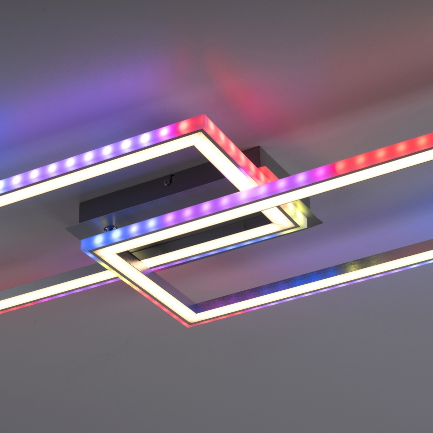 Leuchten Direkt 14635-55 - Светодиодный потолочный RGB-светильник с регулированием яркости FELIX LED/34,5W/230V + дистанционное управление