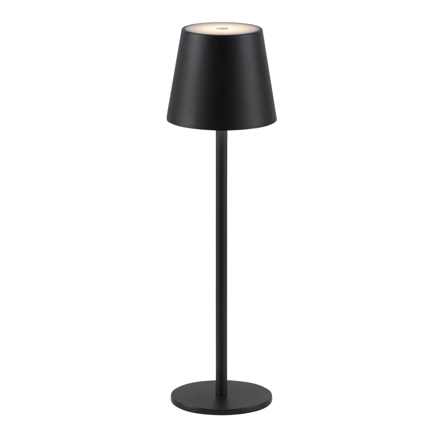 Leuchten Direkt 19250-18 - LED Вулична акумуляторна настiльна лампа з регулюванням яскравостi EURIA LED/3W/5V 2600 mAh IP54 чорний
