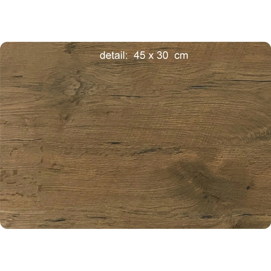 Li-Go 23537/DUB2 - Регульовані LED-годинники LED/10W/5V 20000 mAh 42x42 cm дуб/оливка у круглій рамці + пульт дистанційного керування