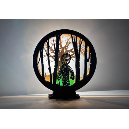 Li-Go 23613/DUB2 - настольная декоративная LED-лампа с регулировкой яркости LED/12W/230V 20x22 cm дуб/Grut